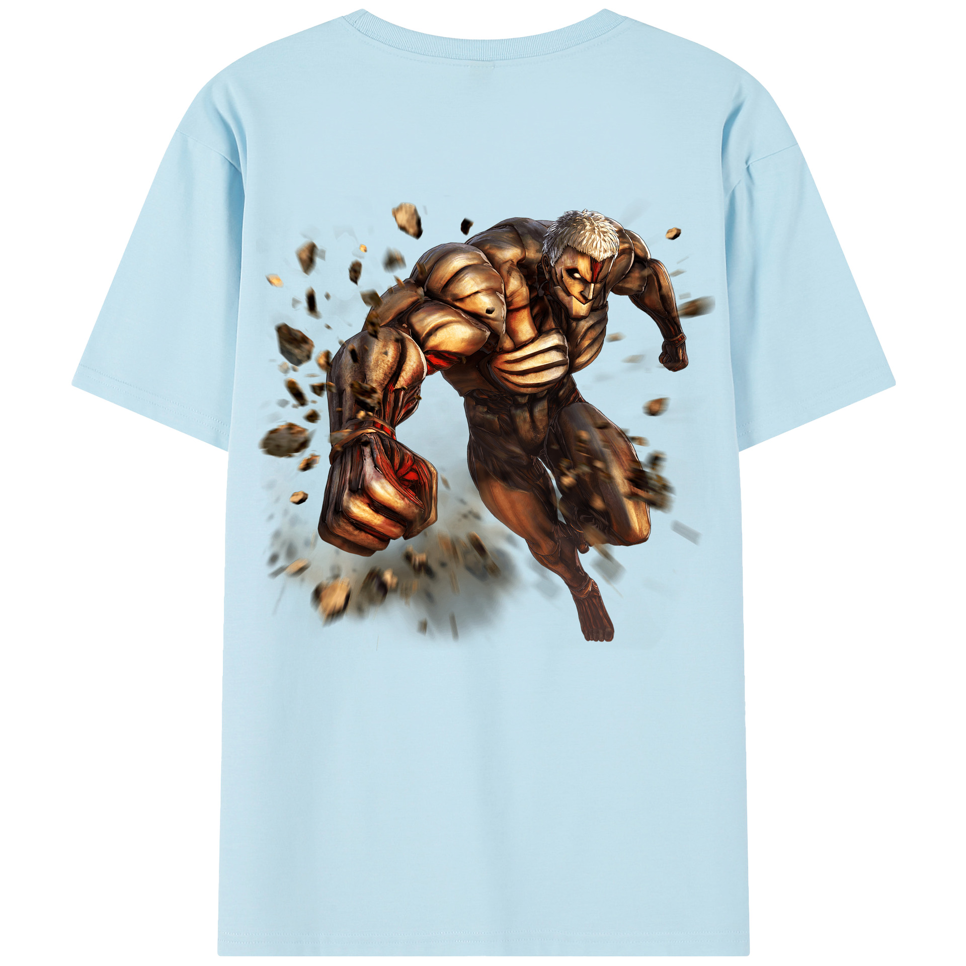 （画像用） 進撃の巨人 Attack on Titan 綿100％半袖Tシャツ（背面プリント）